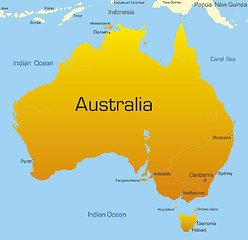 Image showing Australia map.