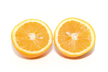 Image showing Two piece of orange 