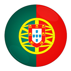 Image showing Portugal button with flag