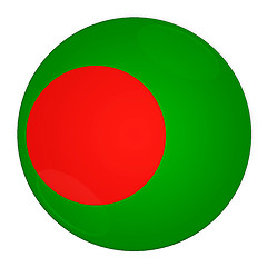 Image showing Bangladesh button with flag
