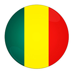 Image showing Mali button with flag