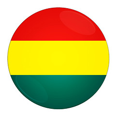 Image showing Bolivia button with flag