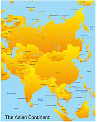 Image showing Asia map 