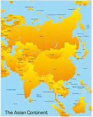 Image showing Asia map