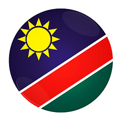 Image showing Namibia button with flag
