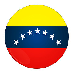 Image showing Venezuela button with flag