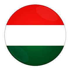 Image showing Hungary button with flag