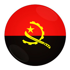 Image showing Angola button with flag