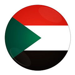 Image showing Sudan button with flag