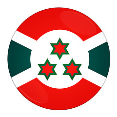 Image showing Burundi button with flag