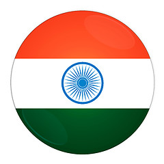 Image showing India button with flag