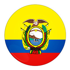 Image showing Ecuador button with flag