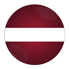 Image showing Latvia button with flag