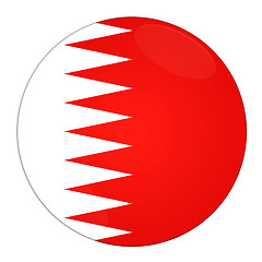 Image showing Bahrain button with flag