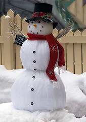 Image showing happy snowman