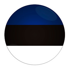 Image showing Estonia button with flag