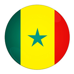 Image showing Senegal button with flag