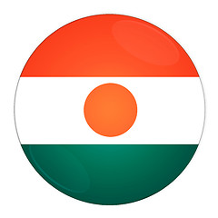 Image showing Niger button with flag