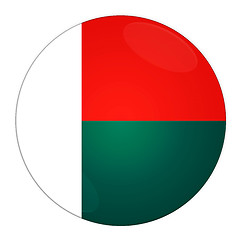 Image showing Madagascar button with flag