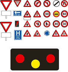 Image showing Vector traffic signs