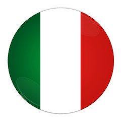 Image showing Italy button with flag