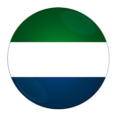 Image showing Sierra Leone button with flag