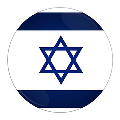 Image showing Israel button with flag