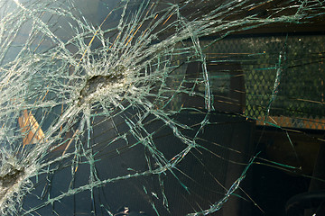 Image showing Smashed window