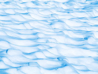 Image showing Blue snow background
