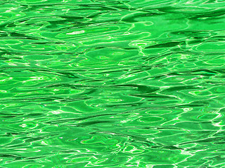 Image showing Green water background