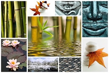 Image showing Zen like picture collage