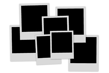 Image showing empty photo frames pile