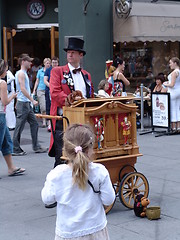 Image showing street performer