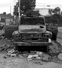 Image showing Old truck in Higuey street - Dominican republic