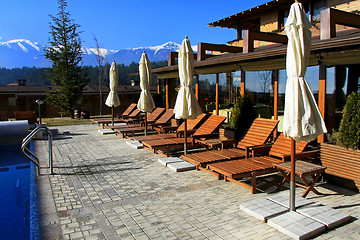 Image showing Swimming pool terrace