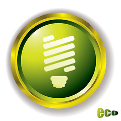 Image showing eco bulb icon