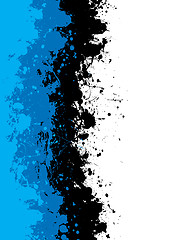 Image showing grunge blue splat