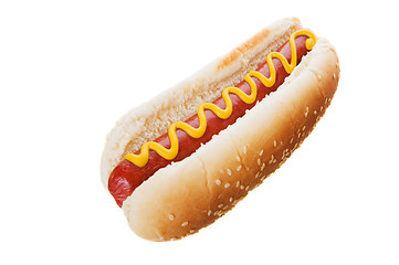 Image showing Hot dog on white