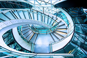 Image showing Stairway from above