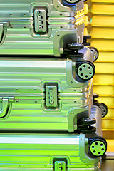 Image showing Aluminum suitcases