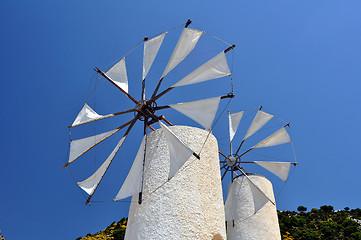 Image showing Wind mills in Crete