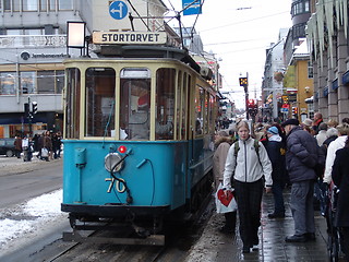 Image showing Old city train