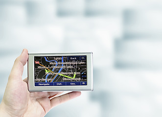 Image showing Gps in a man hand.