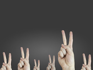 Image showing Hand sign.