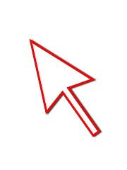 Image showing Cursor Arrow Mouse Red Line