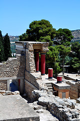 Image showing Archaeological site of Knossos. Minoan Palace. Crete.