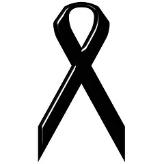 Image showing 3D Black Ribbon