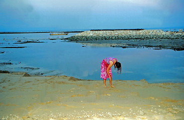 Image showing Girl on the beach