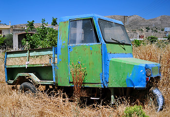 Image showing Old farm vehicle