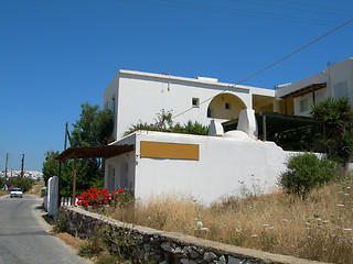 Image showing cyclades greek island architecture on paros island